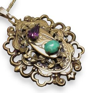 Vintage Victorian Revival Pendant Necklace